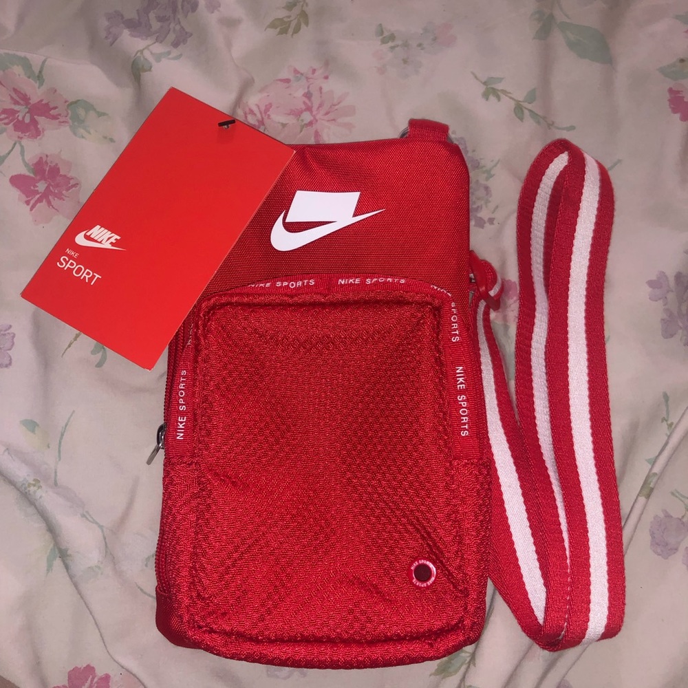 Red Nike crossbody bag